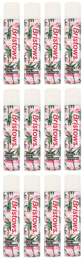 12 X Bristows Trockenshampoo Tropical 200ml