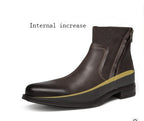 High-top men's shoes boots Korean version of the trend of British retro leather increased Martin boots