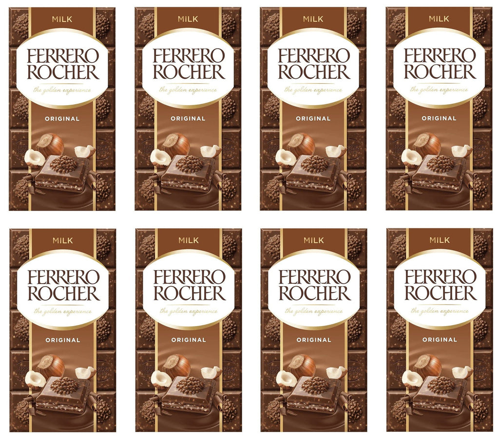 8 x Ferrero Rocher Milk Original Large Bar 90GM