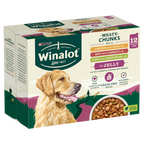 4 x Winalot Dog Meaty Chunks Jelly Selection - 12X100GM