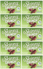 10 x Skinny Crunch Dark Chocolate & Mint 5X19Gm