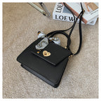 Diagonal trend fashion net celebrity same fashion PU shoulder handbag