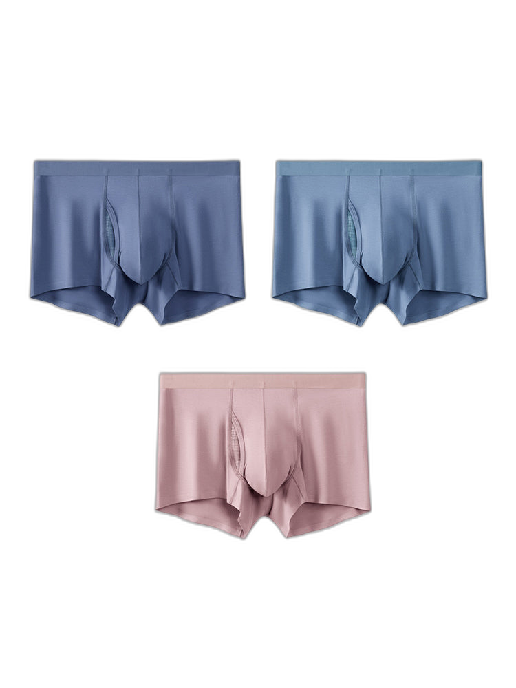 3 Pack Separation Design Support Pouch Boxer Briefs