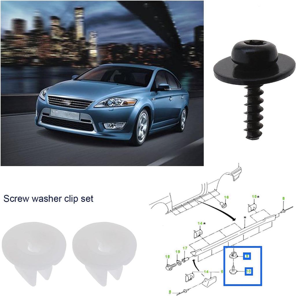 Ford Engine Undertray Splash Guard Torx Screw With Washer 1449533