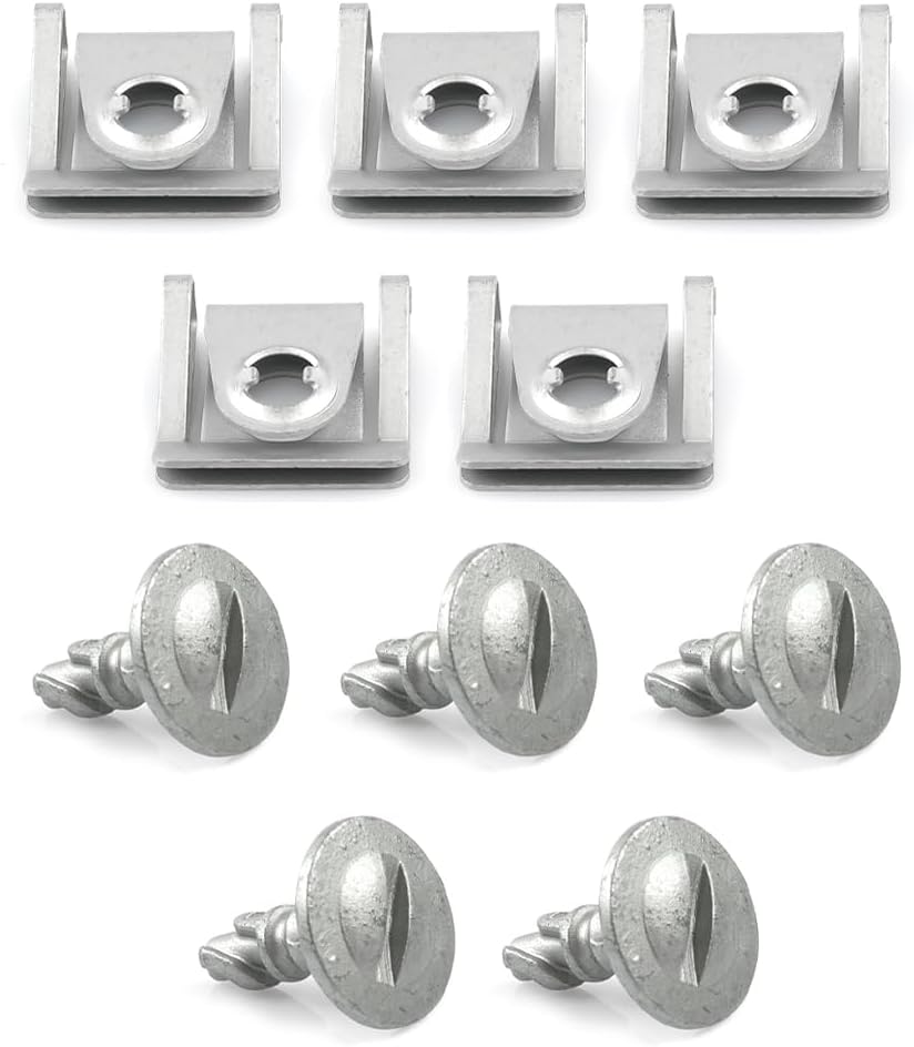 VAG Engine Undertray Fastener Kit - Turn Screws & Speed Nuts for Splash Shield 8D0805960
