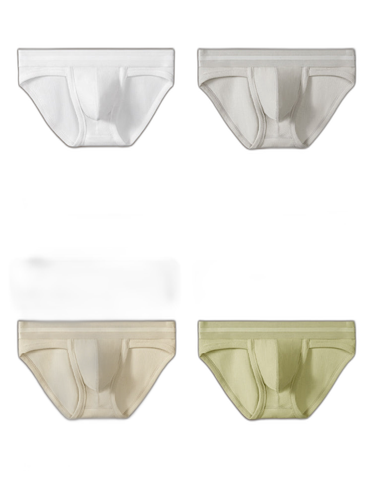 2 Pack Men's Waffle-Knit Cotton Separable Scrotum Support Briefs