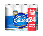 2 x Gentille Quilted White 24 Roll
