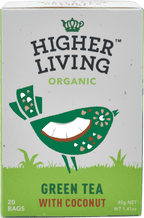 4 x Higher Living Green Tea Coconut - 20g