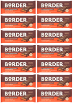 18 X Border Biscuits Dark Chocolate Ginger Bars 144Gm