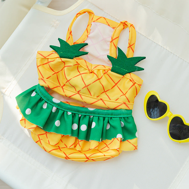 Dog Cute Bee Shape Swimsuit Suspenders Bifeet