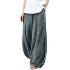 Womens Casual Loose-fitting Printed Pants