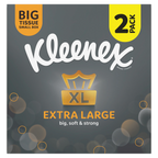 12 X Kleenex Extra Large Tissues Compact 2 PACK
