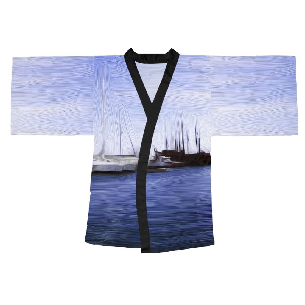 The Sleeping Yachts (at Afternoon) - Womens Kimono Robe
