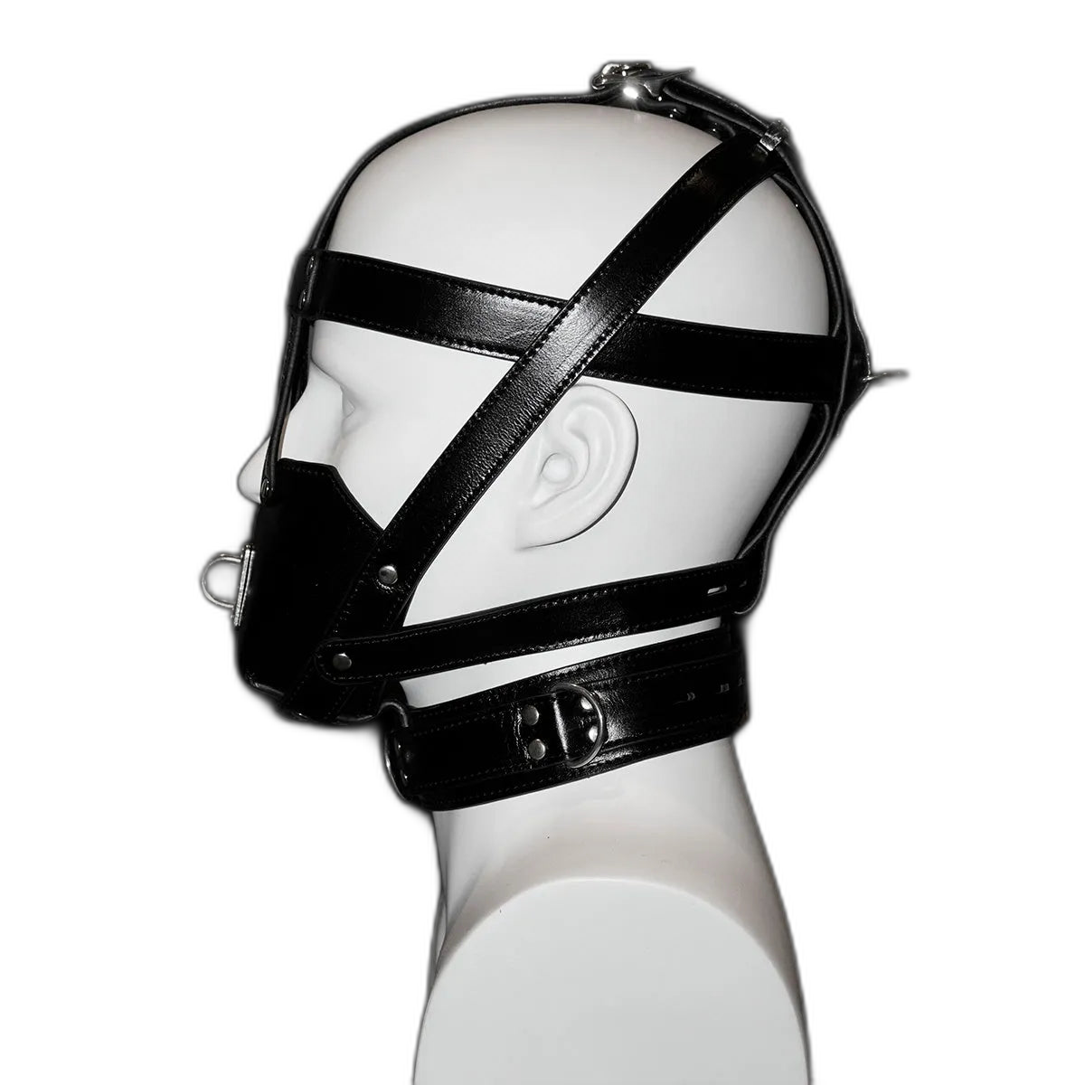 Tumbled Leather Muzzle Harness