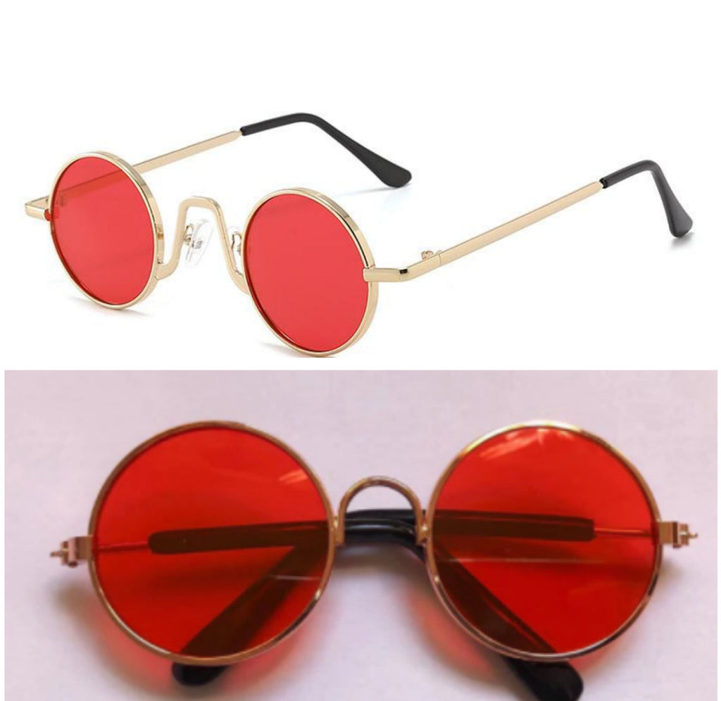 Retro Hip Hop Sunglasses Small Frame Round