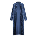 Long sleeve plus length velvet trench coat
