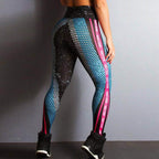 Cross Border European and American Popular Yoga Exercise Leggings - High Waist & Raised Hips