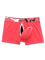 Men's Detachable Pouch Easy-Access Open Fly Modal Split-Crotch Boxers Briefs