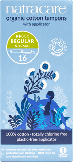 Natracare Organic Regular Applicator Tampons - 16pc