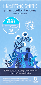 Natracare Organic Super Applicator Tampons - 16pc