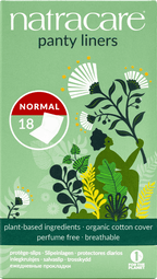 Natracare Panty Liners - Normal, Wrapped - 18pc