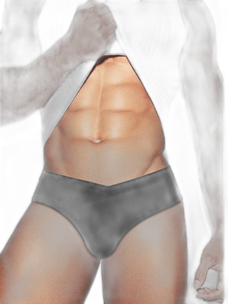 2 Pack Men's Ultra-Soft Modal Breathable Mesh Ice Silk Briefs