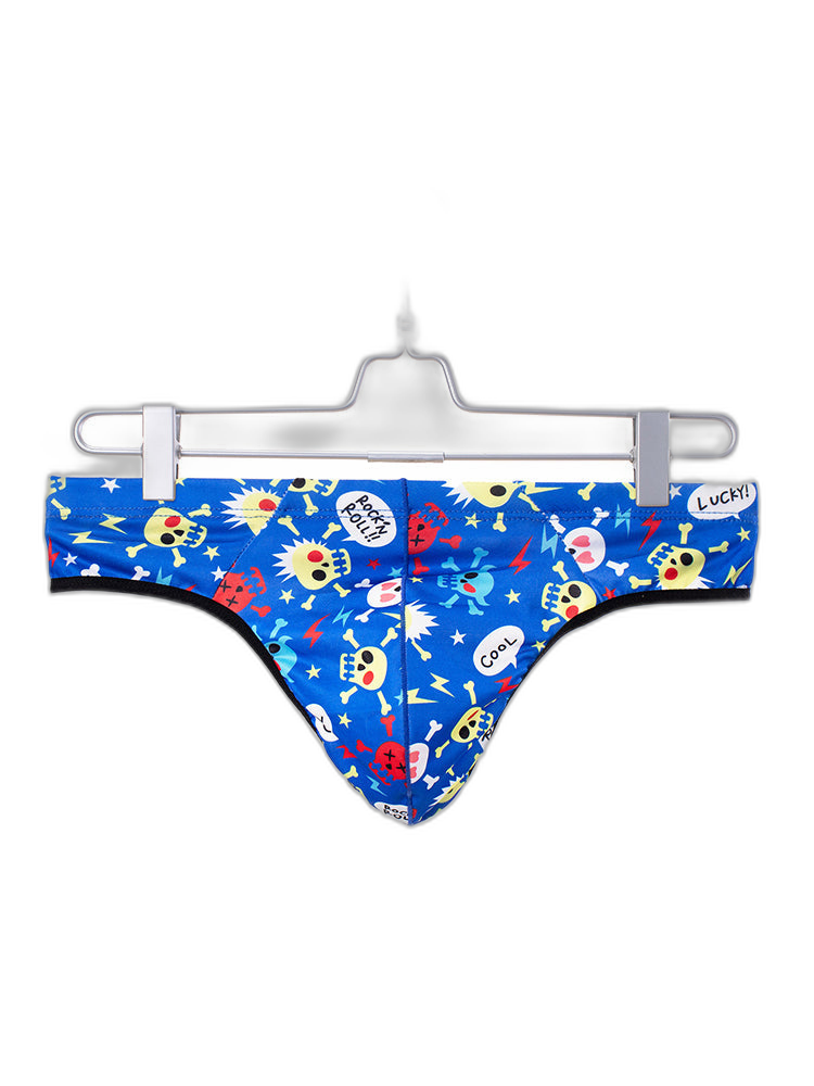 3 Pack Men's Skull Print Thong - Edgy & Sexy