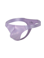 3 Pack Men's Low Waist Transparent Sexy Large Pouch Ice Silk Thong