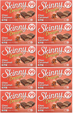10 x Skinny Dream Chocolate Caramel Bars 5 Pack - 5 X 24G