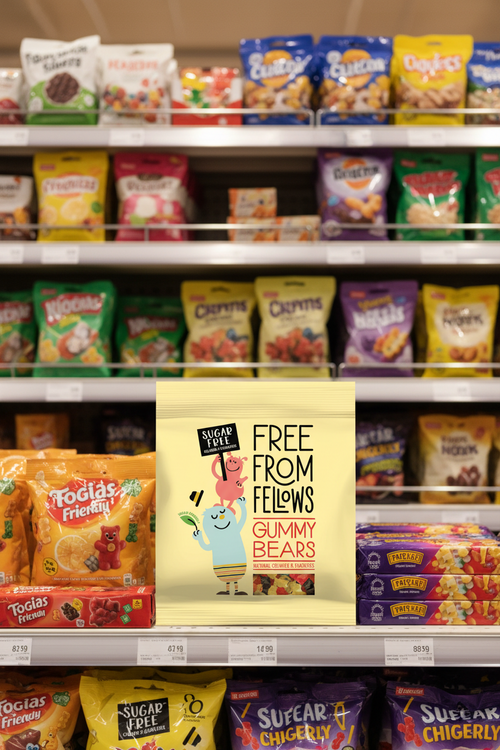 10 x Free From Fellows Gummy Bears - 100g
