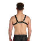 Prowler RED Leather Bull Harness Black