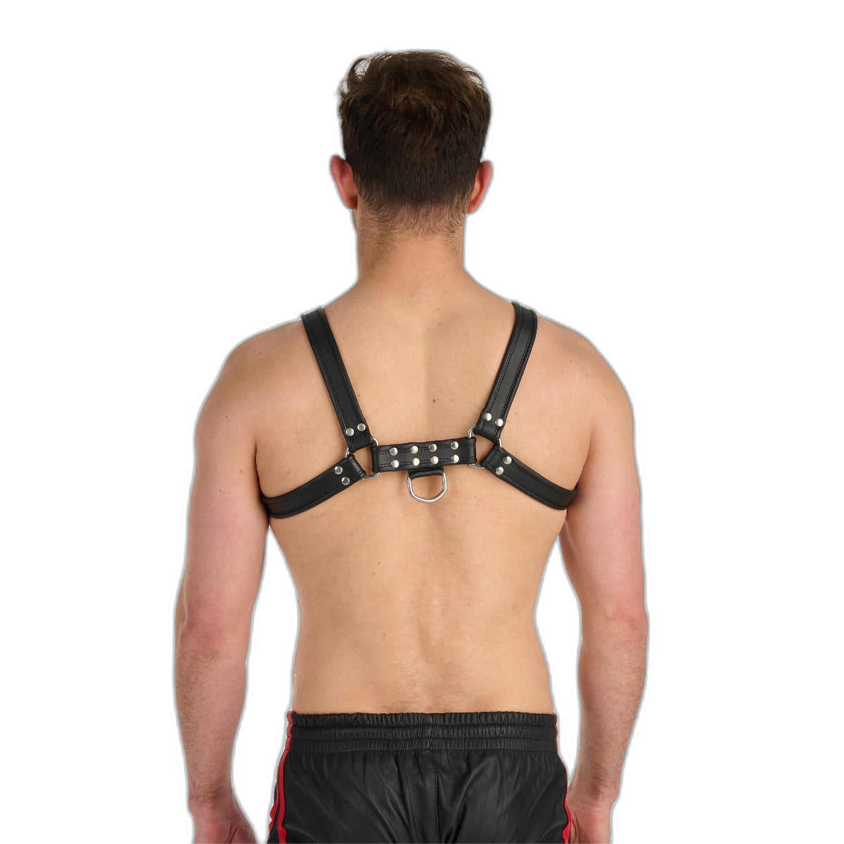 Prowler RED Leather Bull Harness Black