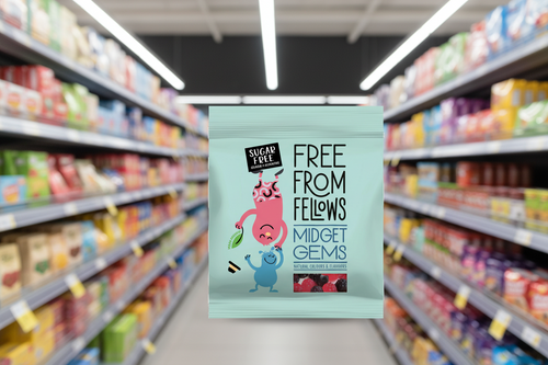 10 x Free From Fellows Midget Gems - 100g