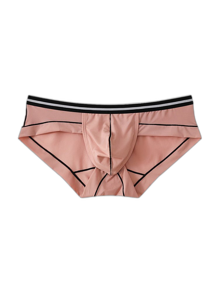 3 Pack Men's Semi-Transparent Comfortable Soft Skin-Friendly Minimalist Briefs
