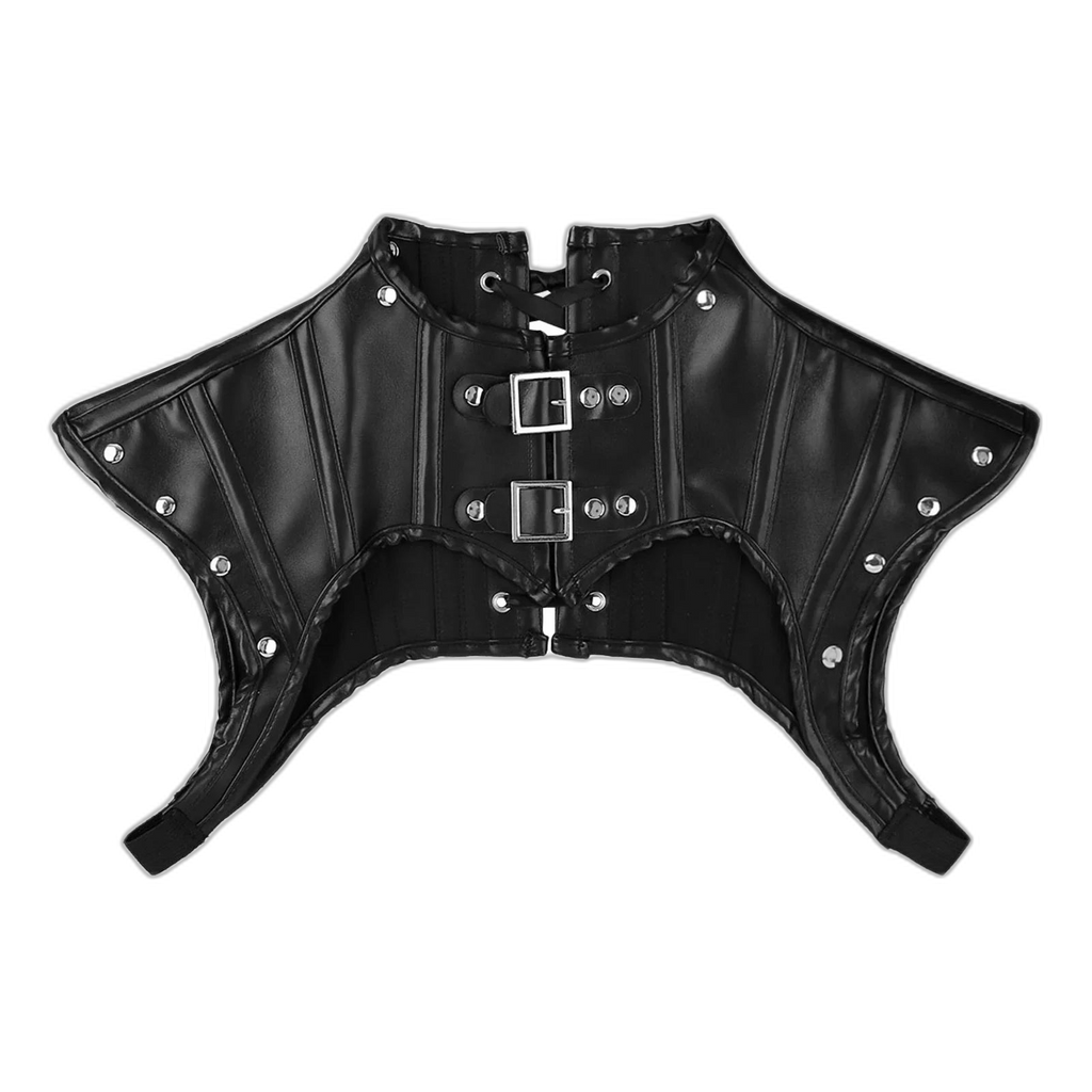 PU Leather High Collar Kink Harness