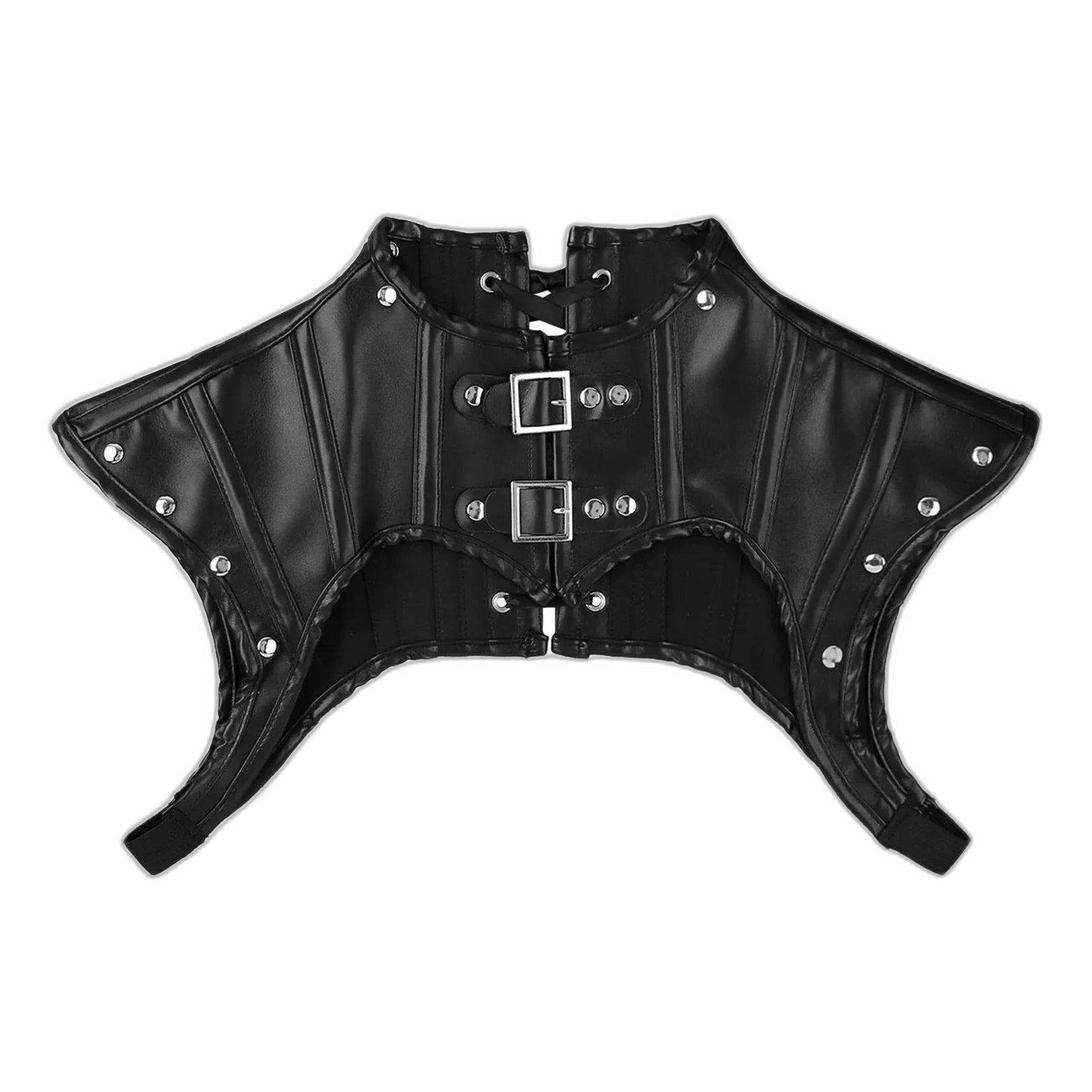 PU Leather High Collar Kink Harness
