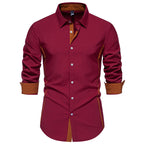 Contrast Color Shirt European And American Fashion Casual