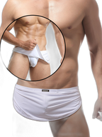 Men's Sexy Side Split  Boxers With Support Pouch