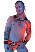 Breedwell Revolution Bulldog Harness Neon Orange