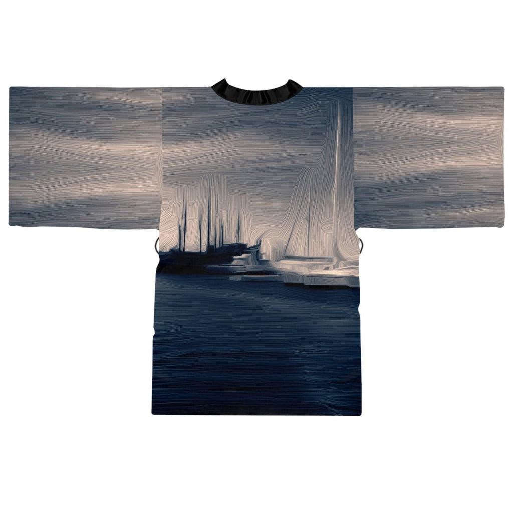 The Sleeping Yachts (at Sunrise) - Womens Kimono Robe
