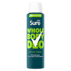 6 x Sure Men Whole Body Active Fresh - 150ML