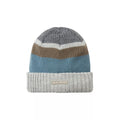 Mens & Ladies Waterproof Thermal Roll Cuff Striped Beanie Hat
