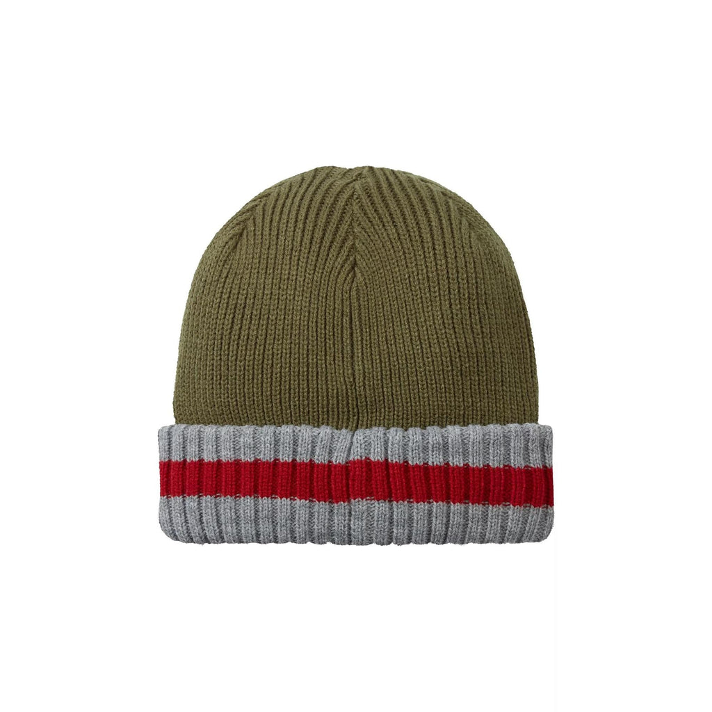 Mens & Ladies Waterproof Cold Weather Striped Roll Cuff Beanie Hat