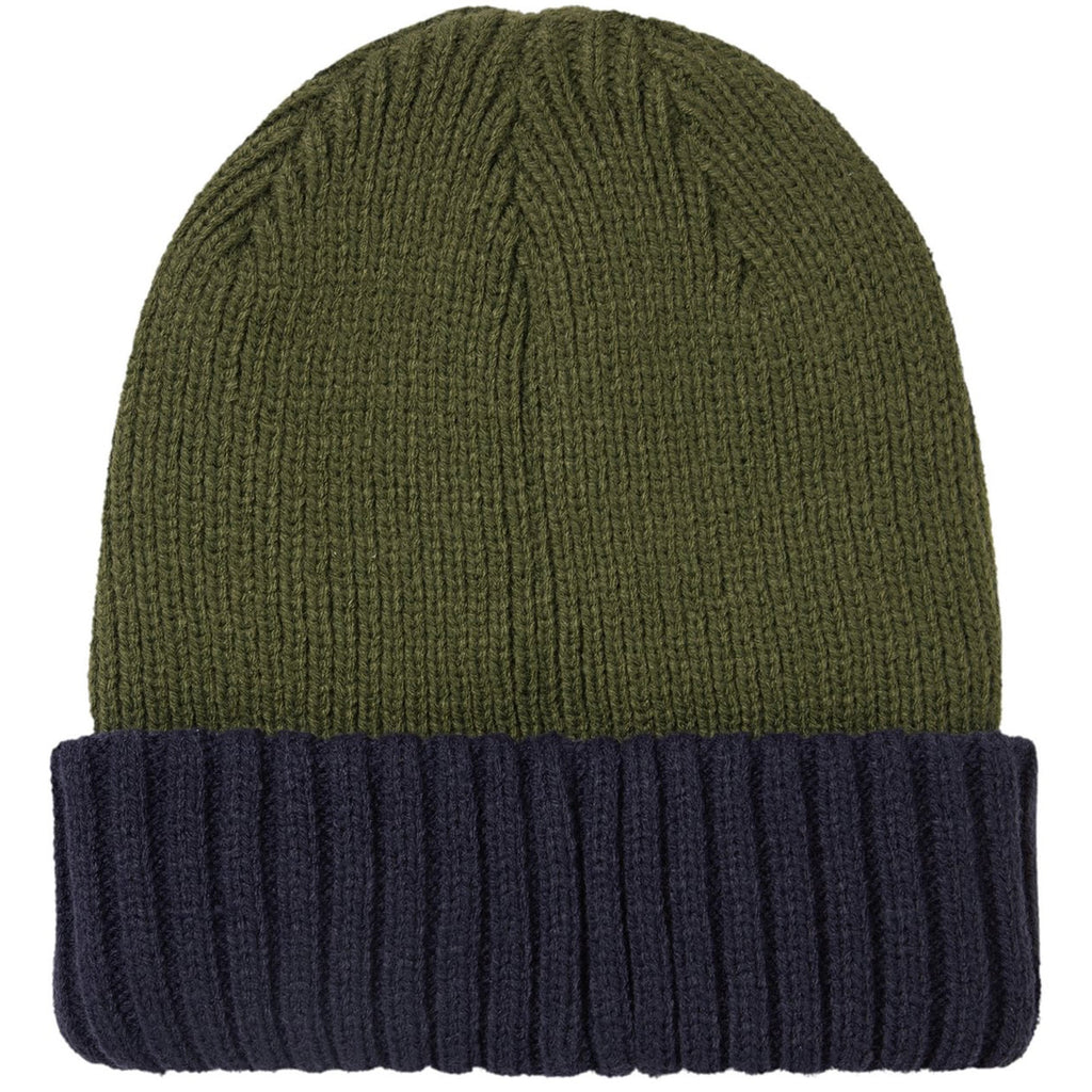 Mens Waterproof Cold Weather Roll Cuff Beanie Hat