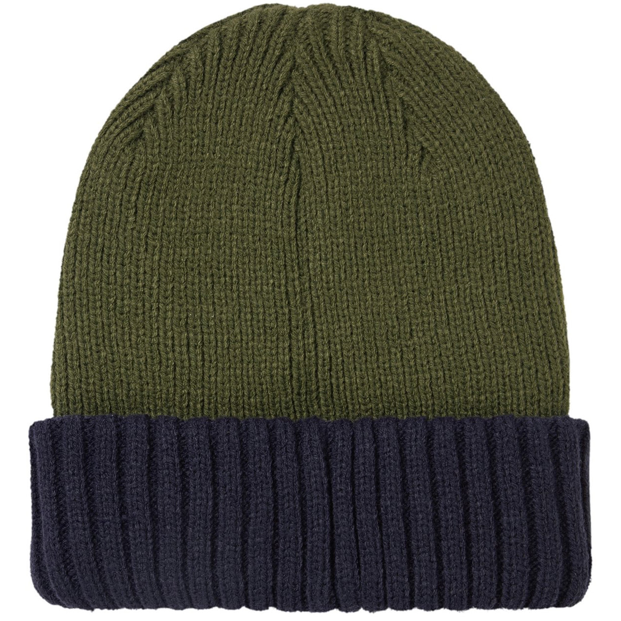 Mens Waterproof Cold Weather Roll Cuff Beanie Hat