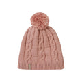 Mens & Ladies Waterproof Cold Weather Cable Knit Bobble Hat