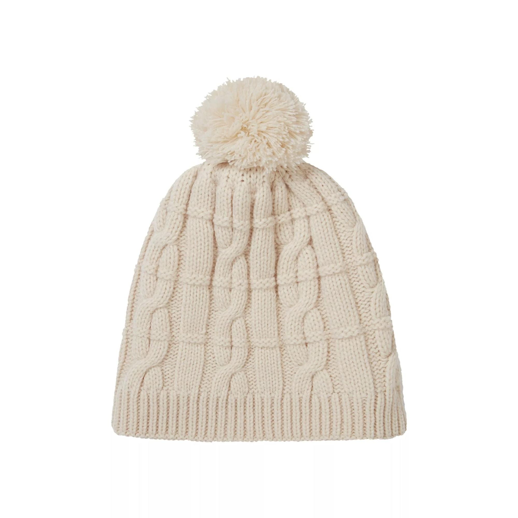 Mens & Ladies Waterproof Cold Weather Cable Knit Bobble Hat