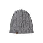 Mens Waterproof Cold Weather Cable Knit Beanie Hat