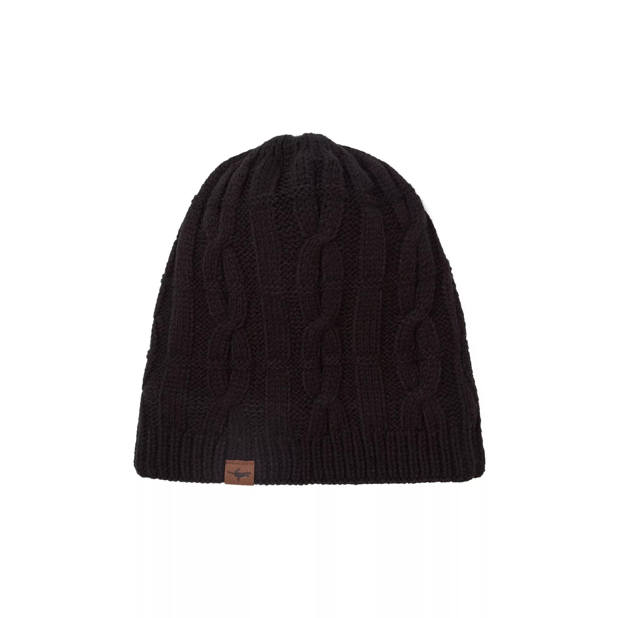 Mens Waterproof Cold Weather Cable Knit Beanie Hat