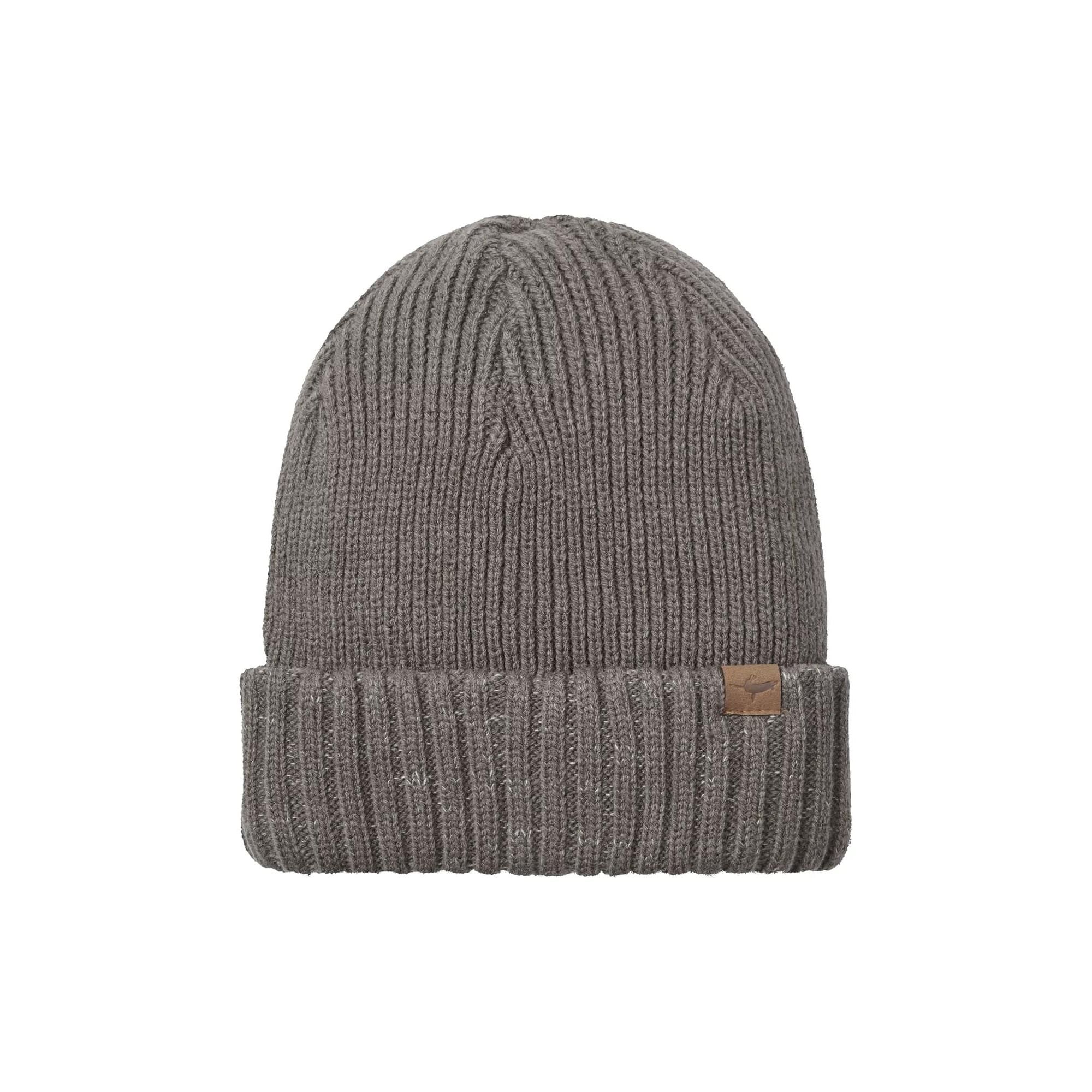 Mens Waterproof Cold Weather Roll Cuff Beanie Hat